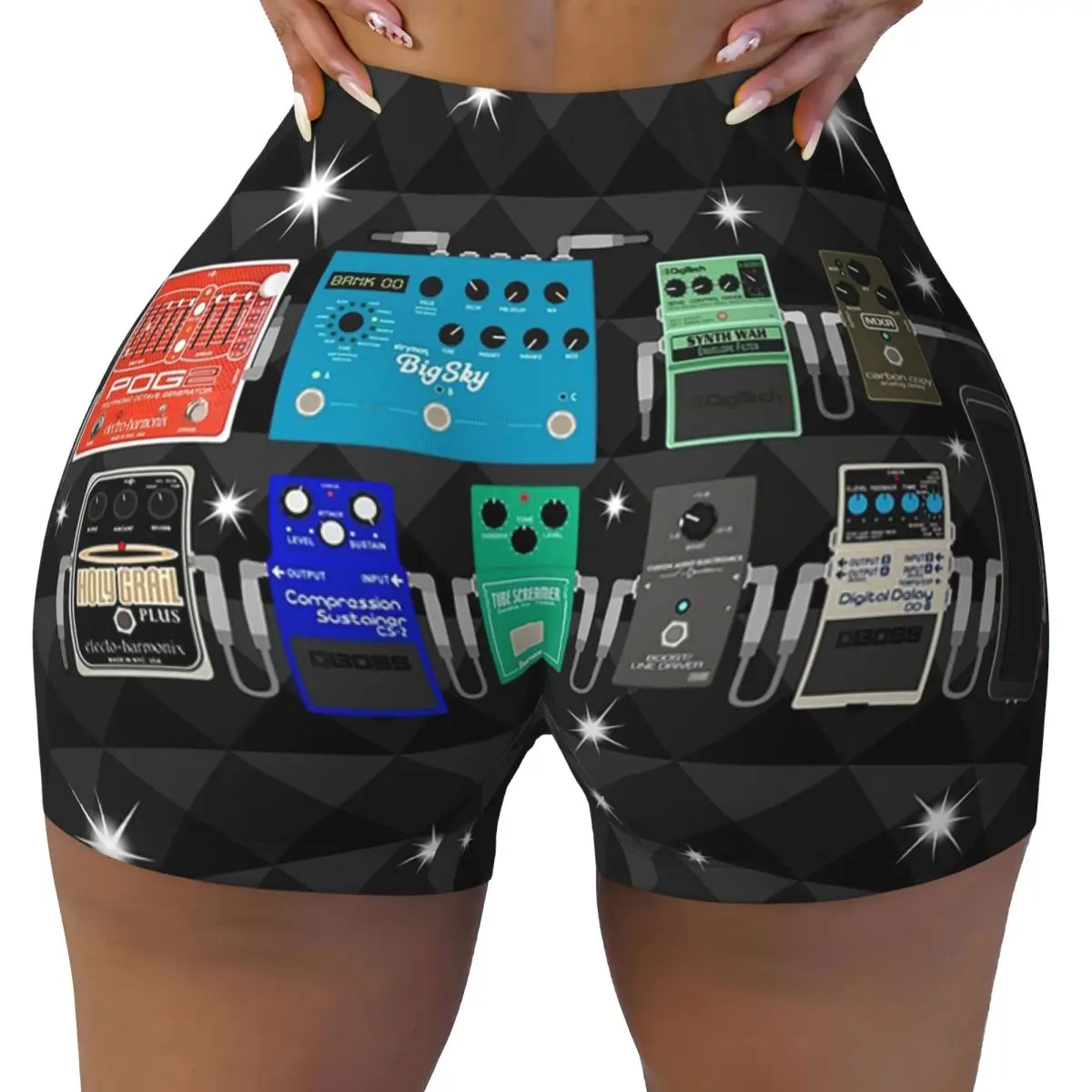 Pedalboard personalizado do Starz Yoga Shorts Mulheres Ginásio Treino Correndo Atlético Voleibol Biker Shorts