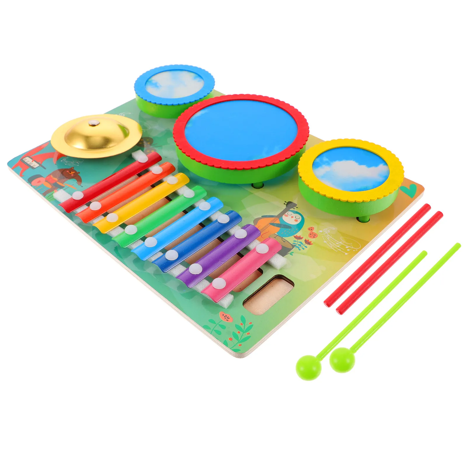 

Wooden Xylophone for Toddlers Developmental Music Learning Instrument Hand-Eye Coordination Early Education Cognitive