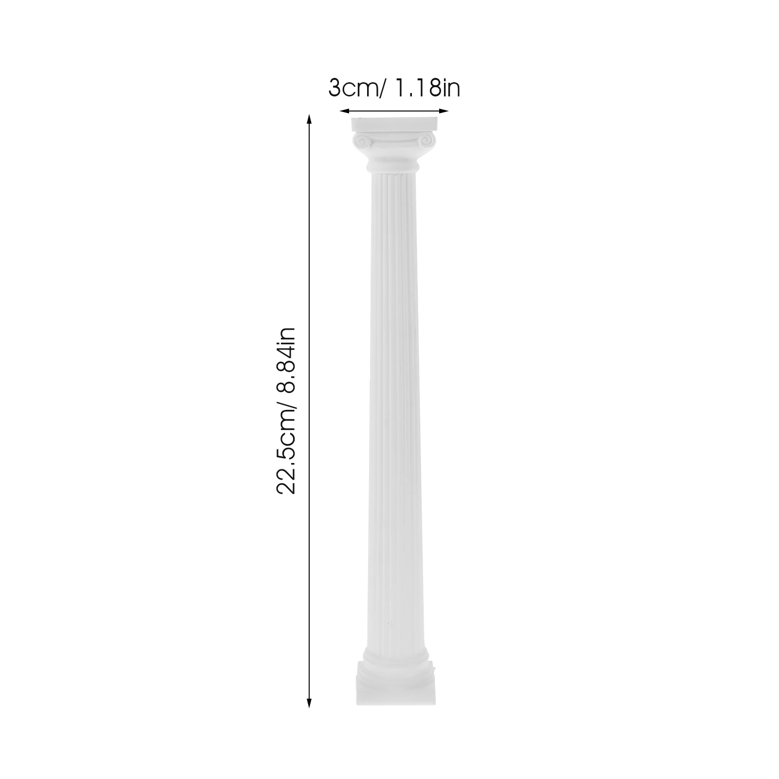 6pcs Column Roman Pillar Statue Mini Column Photo Prop Sand Table Roman Pillar Decor Mini Greek Plastic Photo Prop Statue