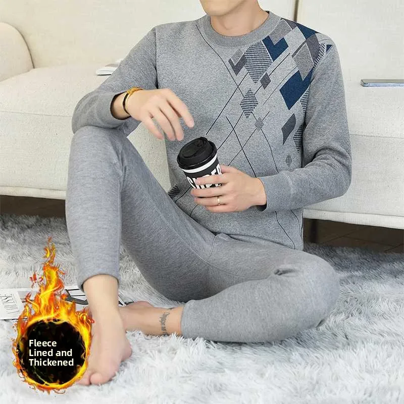 thiened-fce-中年男性用暖かい下着セット-ラウンドネ-ニットコットンウールセーター-お父さんへのギフト