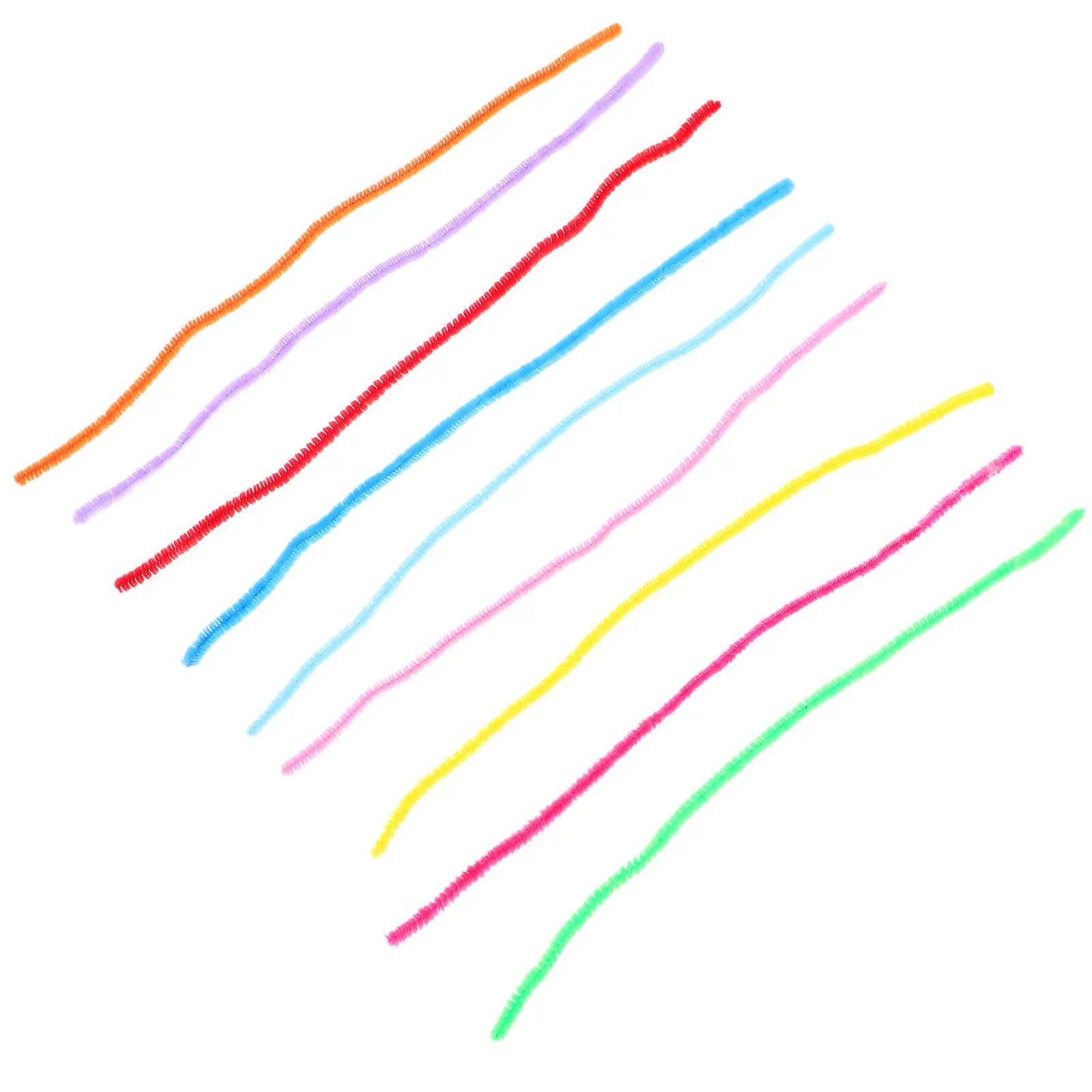 100Pcs Chenille Stems Twisting Sticks Bright Color Easy Shape DIY Craft Supplies Handmade Cleaners Bulk Crafting Rod