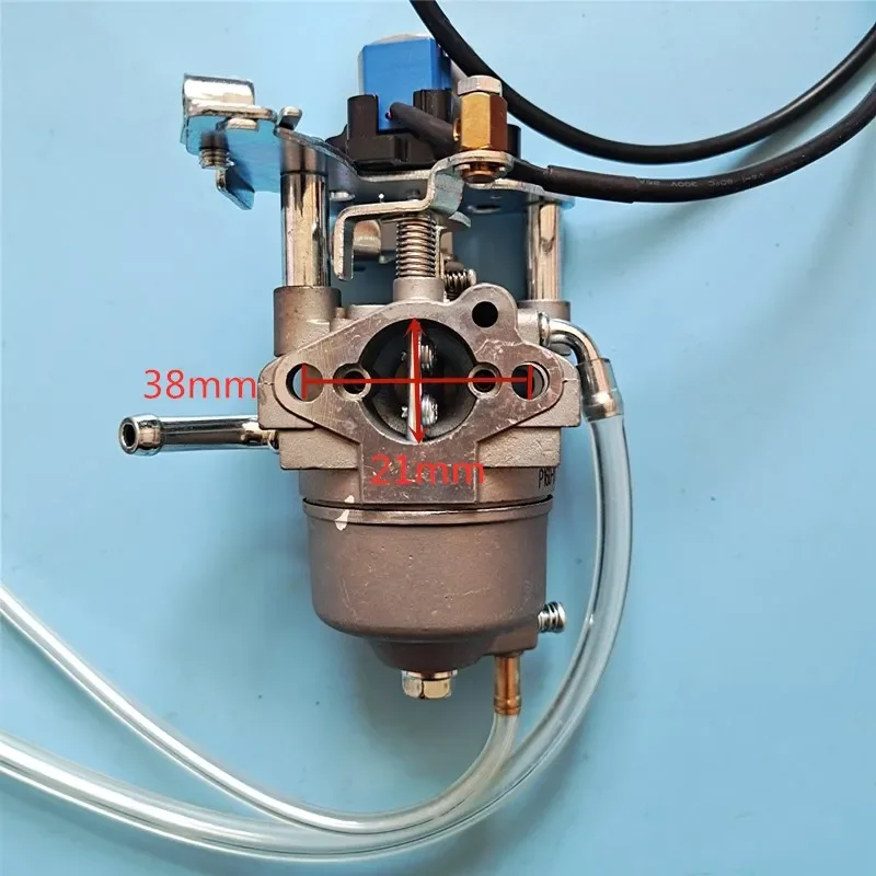 

Carburetor double tube / step motor (8V 4 hole) OR (12V 5 hole) For GENERAC GP2200i Generator Inverter 80cc 1700 2200 Watts