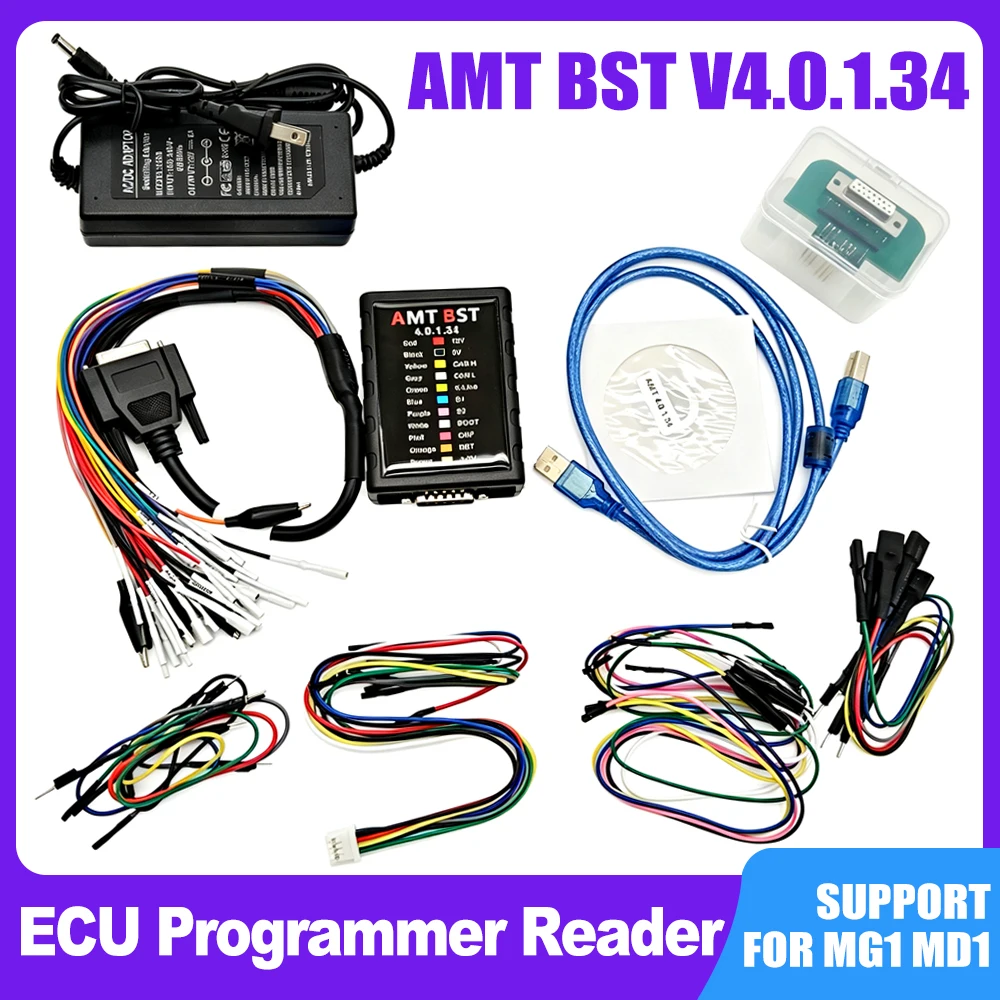 Universal ECU Programming AMT BST V4.0.1.34 Bench Service Tool Reading and Writing for MG1 MD1 MEDC17 EDC16 MED9 for VAG for BMW