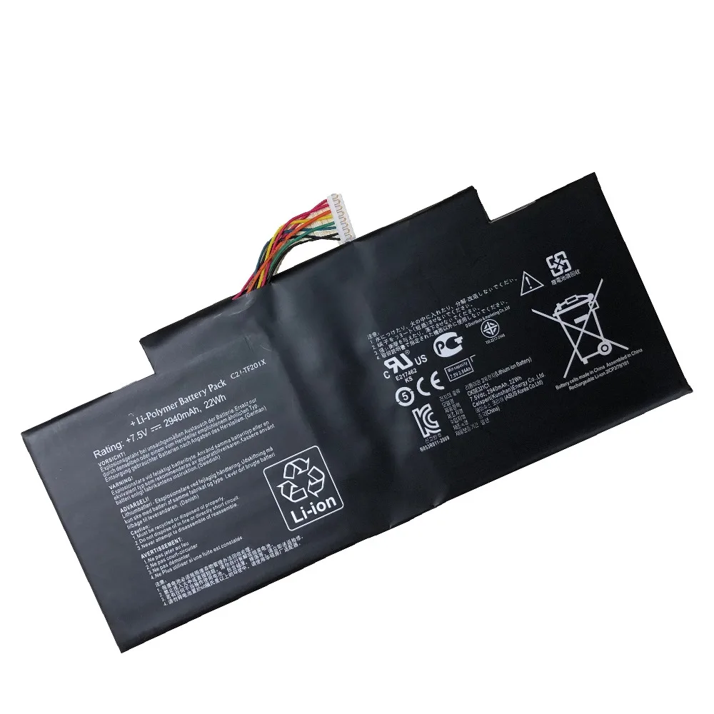 7.5V 22wh 2940MAh ใหม่ C21-TF201X แบตเตอรี่แล็ปท็อปสำหรับ ASUS TF300 TF300T TF300TG TF300TL C20-TF20IX