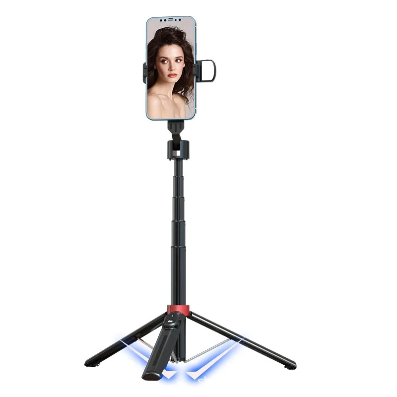 Bluetooth Selfie Stick Mobile Phone Universal Fill Light Live Tripod 1.4 M Telescopic Rod