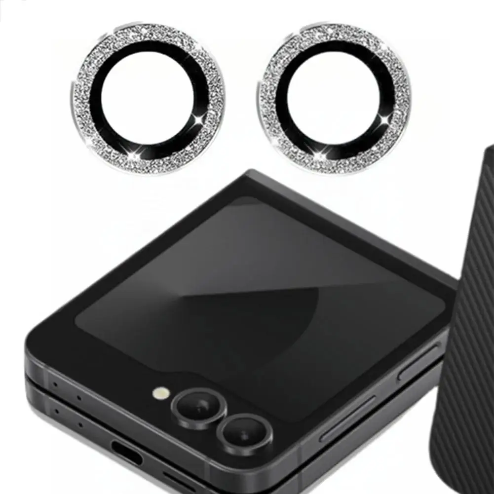 For Samsung Flip6 Mobile Phone Lens Film Metal Eagle Eye Flash Powder Lens Camera Protective Film Fold6 Lens Accessories