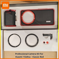 Professional Camera Set Photo Kits For Xiaomi 15 Ultra Wireless Photography Len Handle Lmage PU Leather Case Filter Ring
