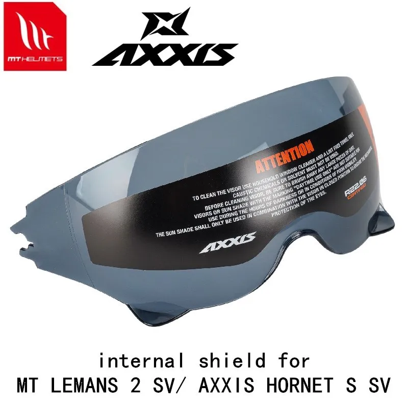 original MT AXXIS replacement shield for MT LEMANS 2 S and AXXIS HORNET S SV helmet sunglass shield