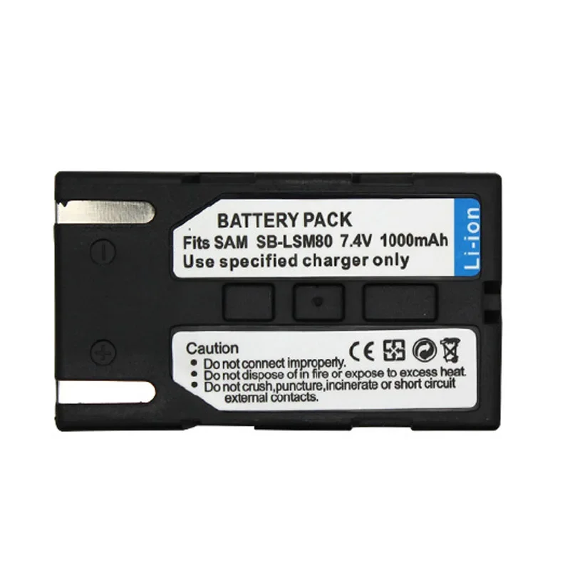 Bateria do SAMSUNG SC-D263 D351 D353 D362 D363 D364 D365 bateria do kamery SB-LSM80 1000mAh