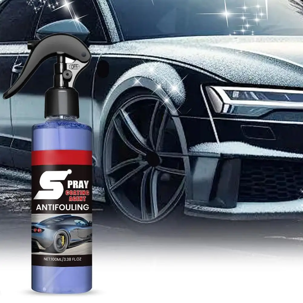100ml Quick Car Coating Spray Agent Hydrophobic Anti Fouling Paint Care Spray Waterproof Auto Surface Protection Polish Agent