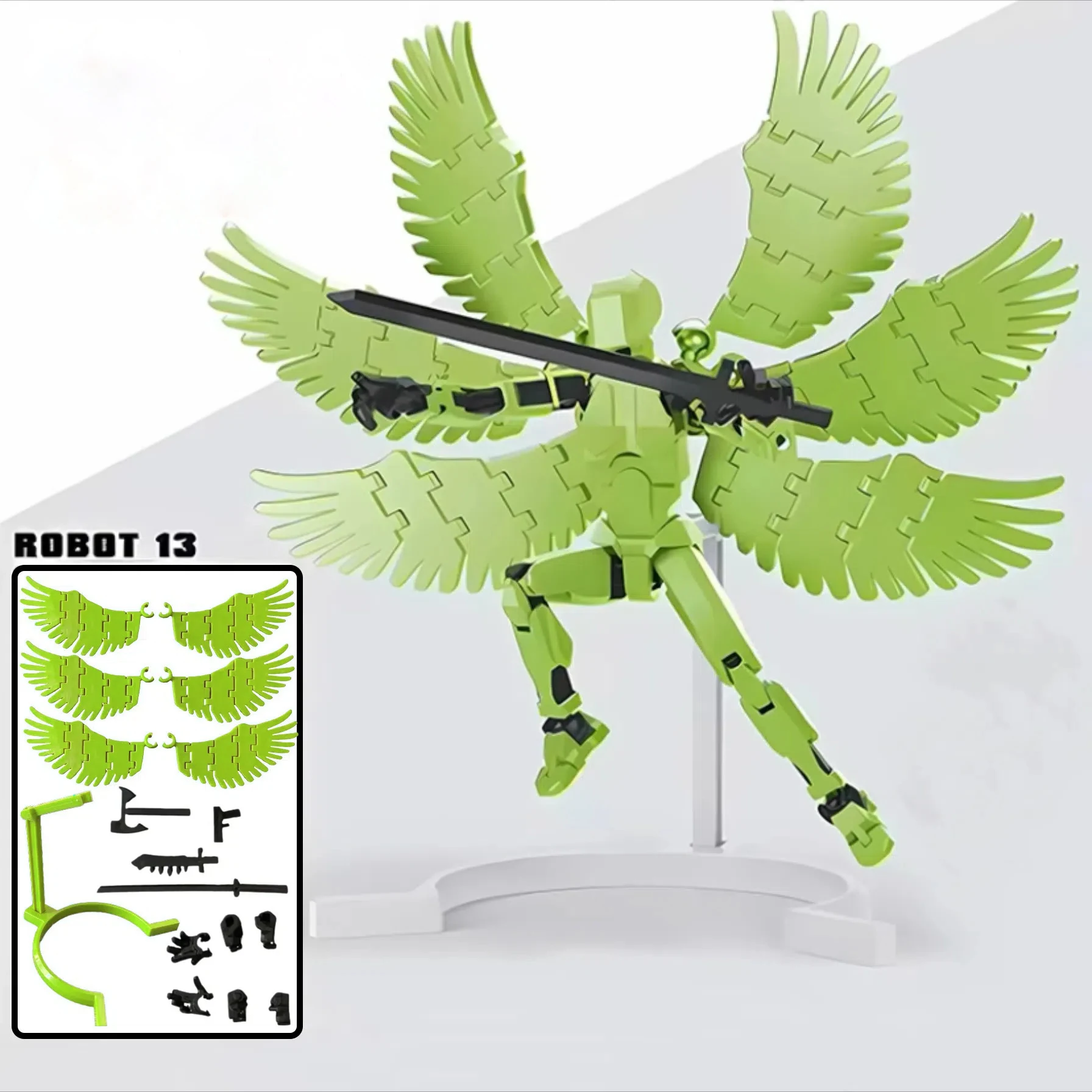 Dummy 13 Lucky Robot Doll Model 13 Joints Movable DIY Decompression Artifact 3D Printed Toy Doll Desktop Decoration Children Toy