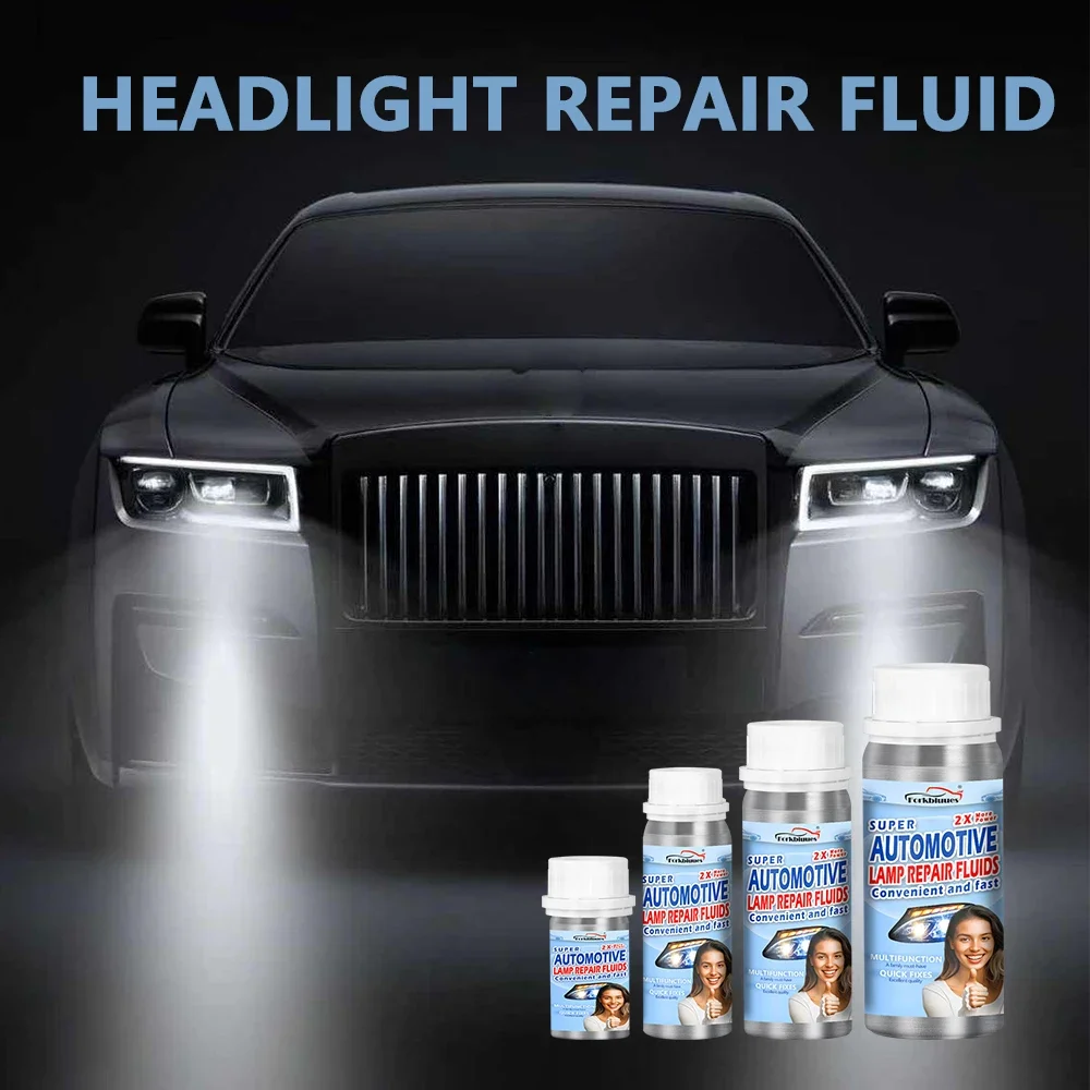 800ml Headlights Liquid Polymer Headlight Chemical Polish Repair Fluid Refurbishment Scratch Repair Polishing Headlights Kit