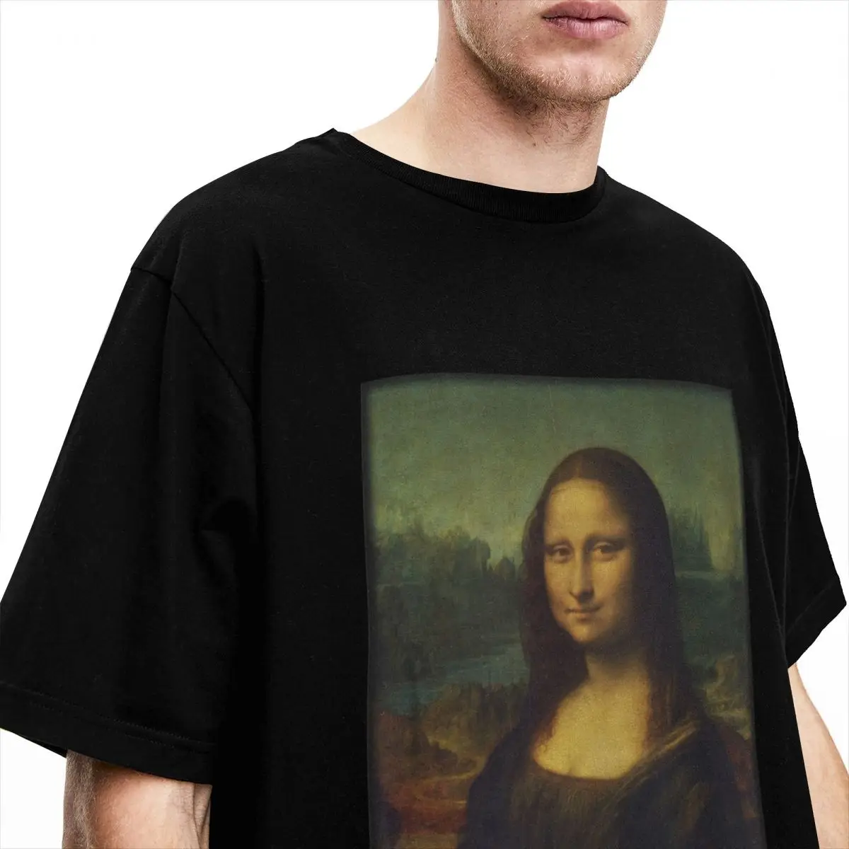 Men Women's Da Vinci Mona Lisa Graphic T Shirt Accessories Vintage 100% Cotton T Shirts Tee Clothing Gift Idea