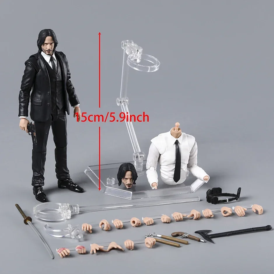 Medicom MAFEX No 212 John Wick Chapter 4 Action Figure Doll PVC