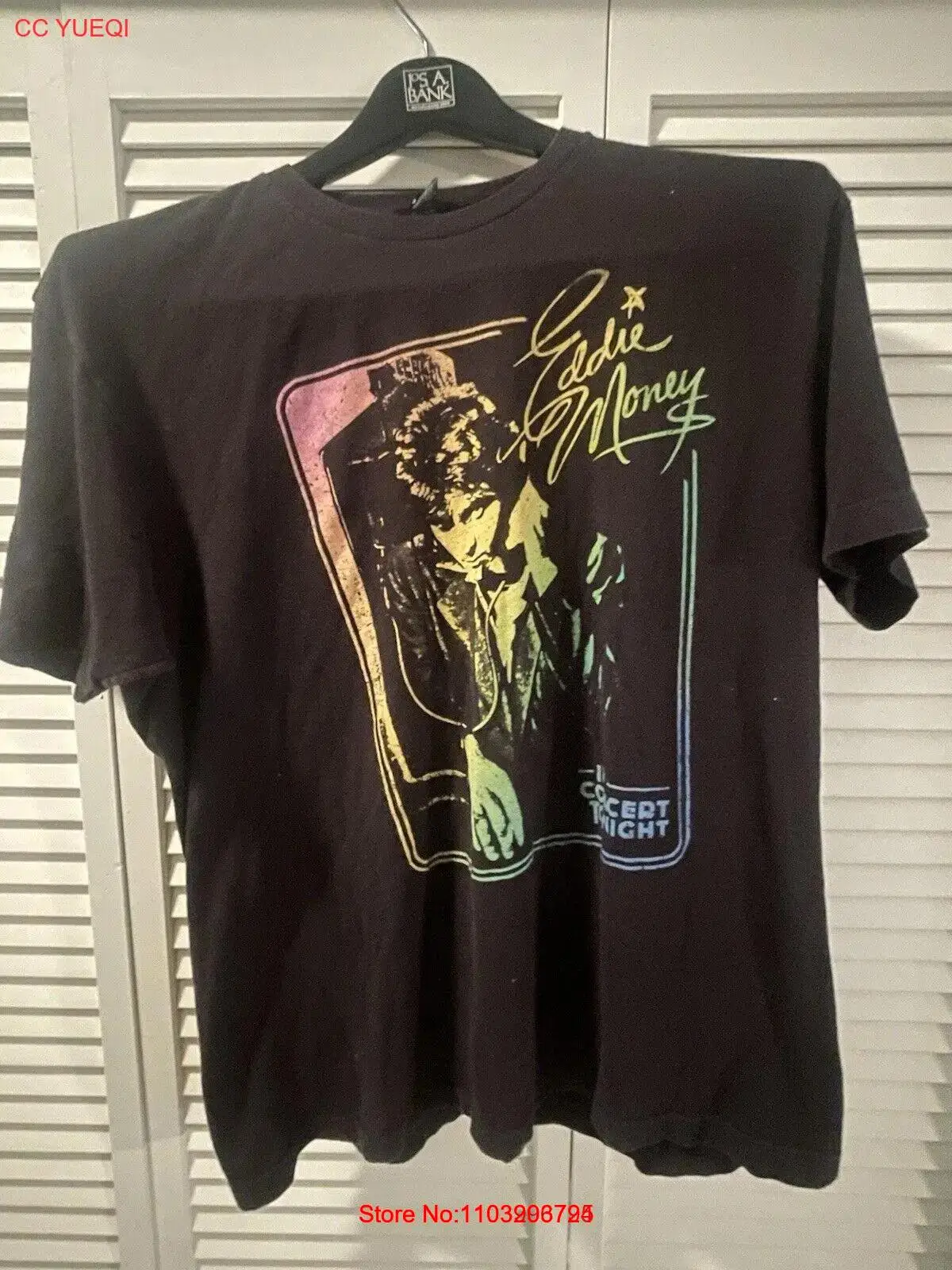 Винтажная футболка Eddie Money XL удивительной формы в эпоху 90-х годов