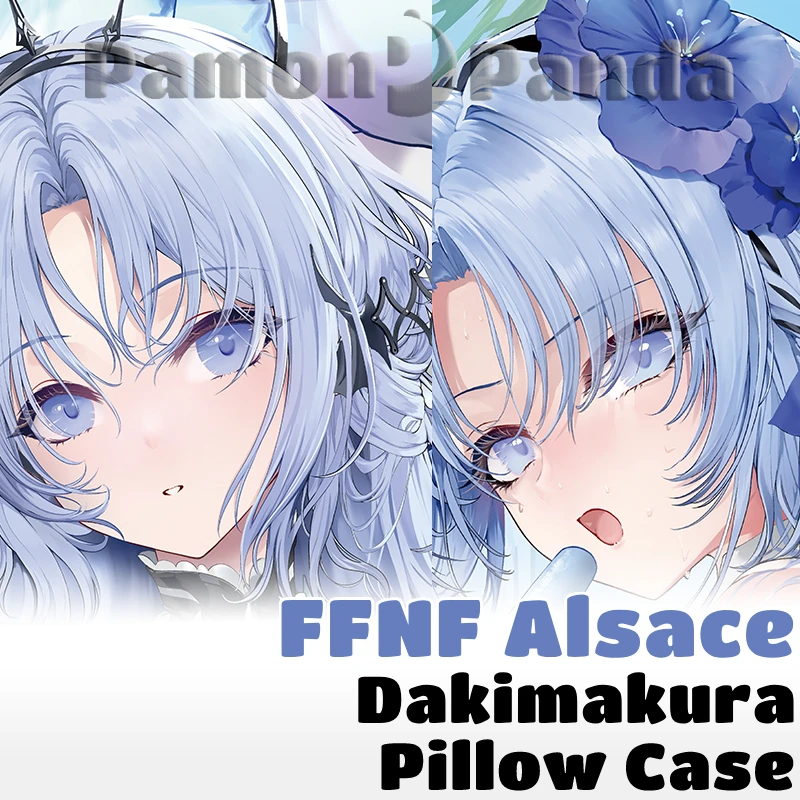 FFNF Alsace Dakimakura Azur Lane Game Pillow Cover Hugging Pillow Case Full Body Sexy Pillowcase Home Bedding Decor Otaku Gift