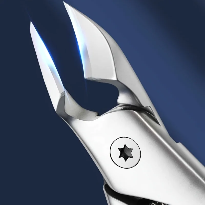 Stainless Steel Toenail Clippers with Eagle Beak Design | Precision Trimming for Ingrown & Thick Nails, Includes Tweezers, Odor- view 2