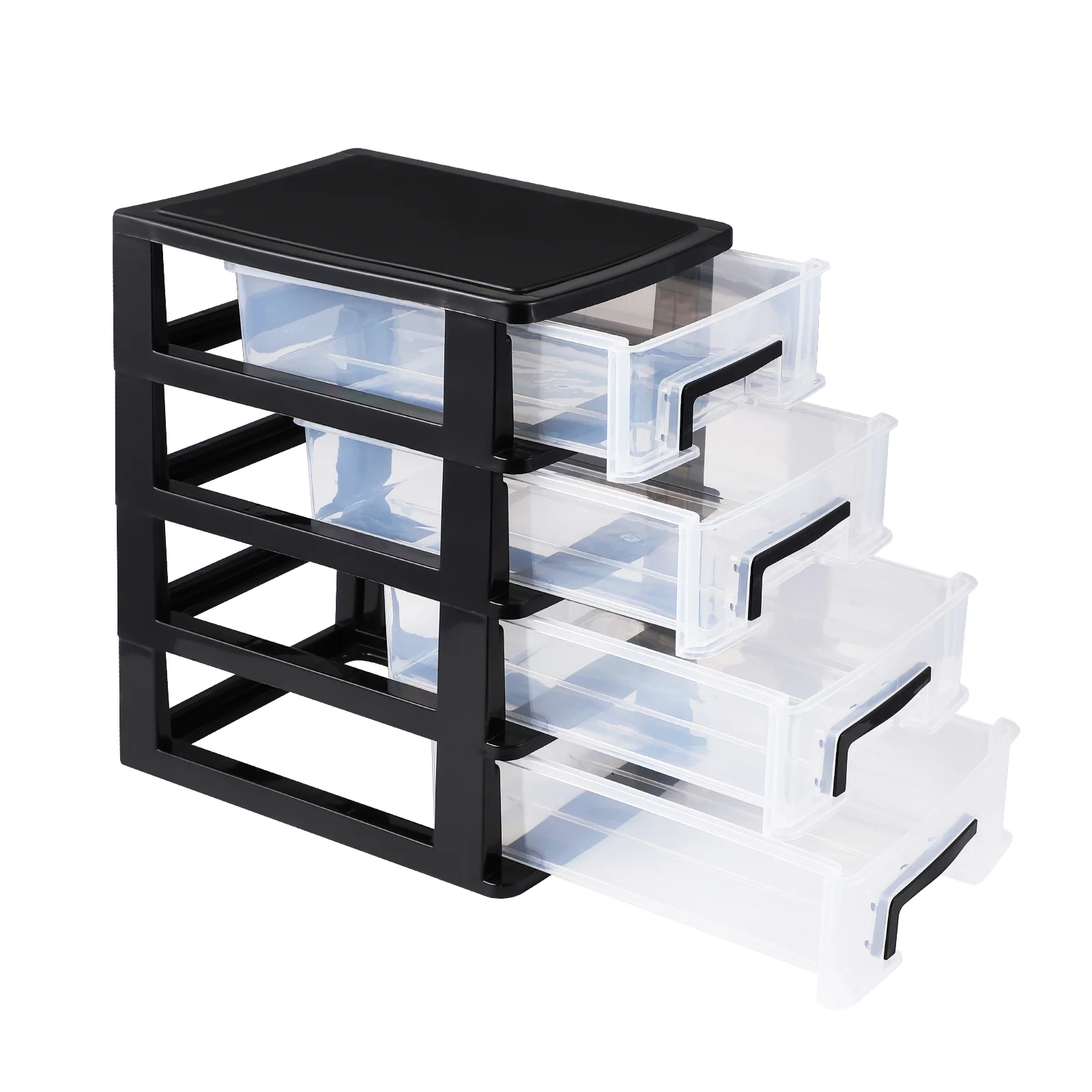 Drawer Storage Box Desk Decorations Organizer Desktop Drawers Clear Office