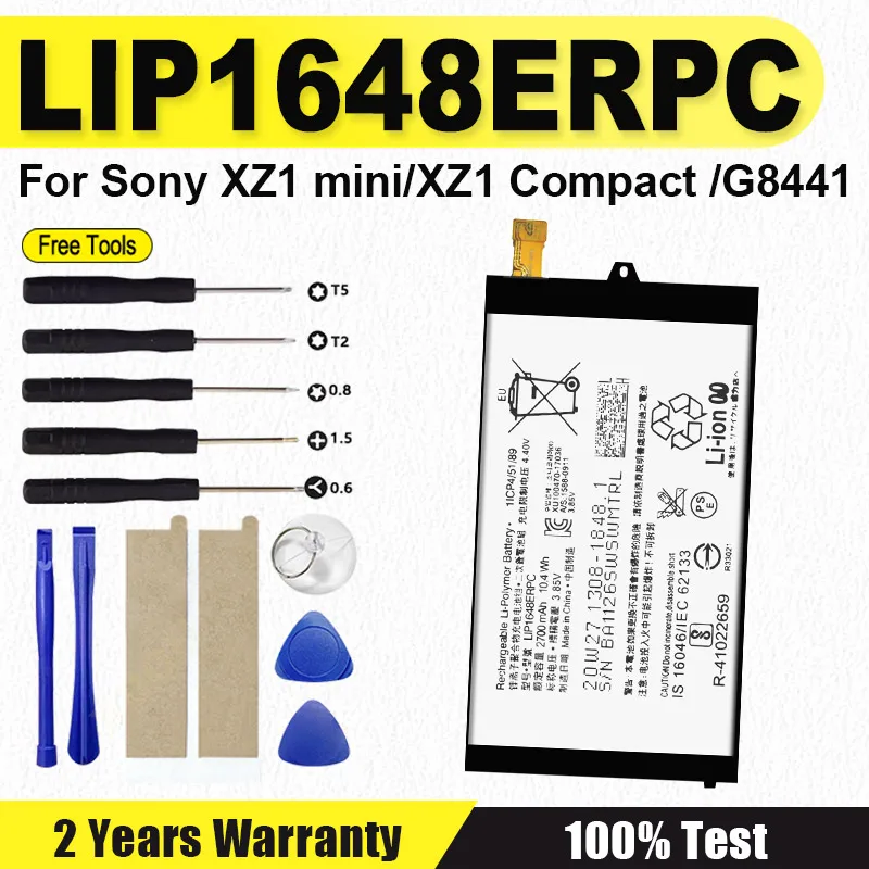 

XDOU High Quality LIP1648ERPC Battery For Sony Xperia XZ1 Compact XZ1 Mini 4.6" G8441 + Free Tools