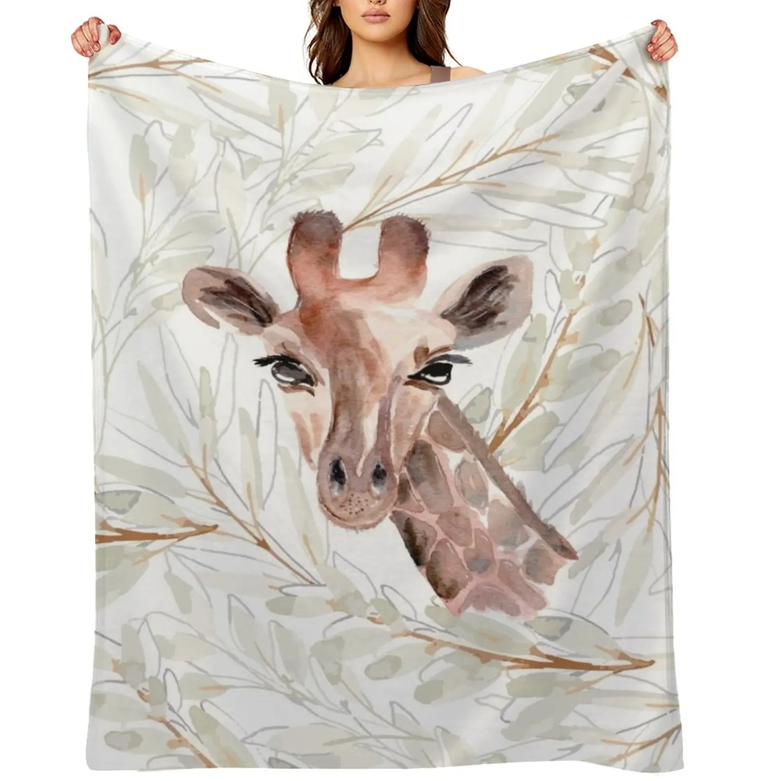 

Watercolor Giraffe Throw Blanket Luxury St blankets and throws blankets ands Kid'S Blankets