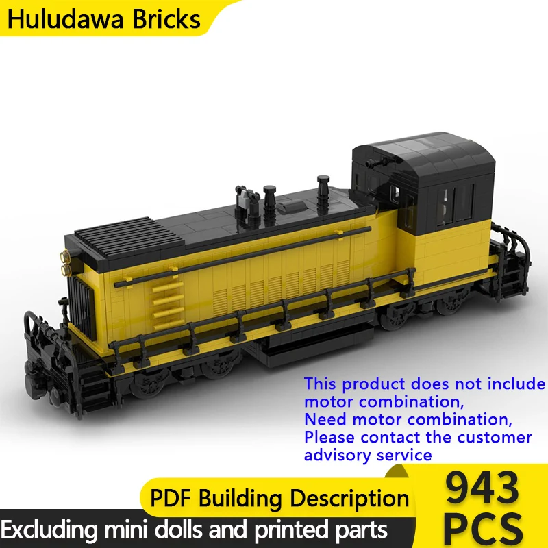 

City Car Model MOC Building Bricks Railway SW1200 Diesel Locomotive Modular Technology Gifts Holiday Assemble Children Toys Suit