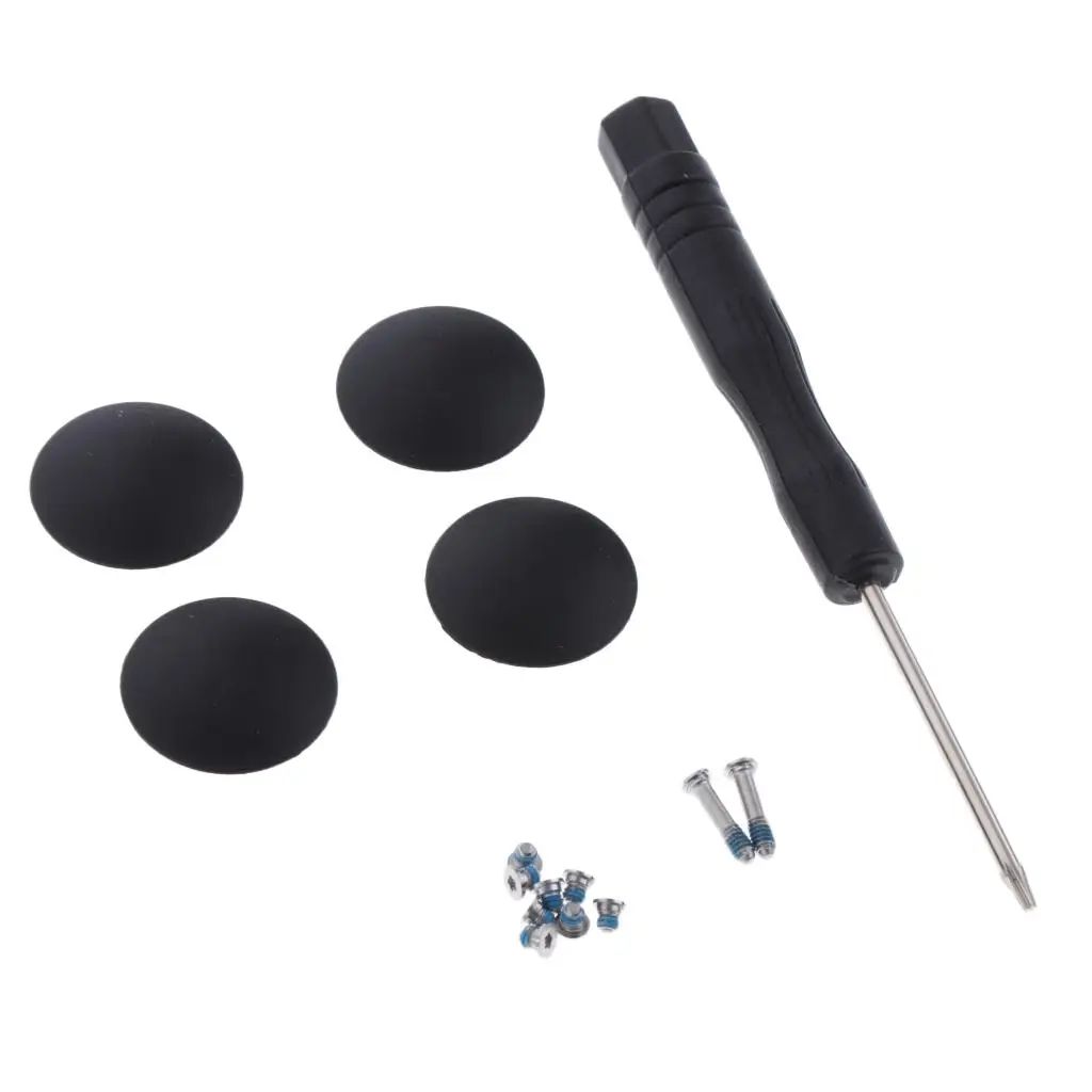 Laptop Rubber Feet Replacement Set Bottom Case Pads with Screw Set and Screwdriver for Air A1465 A1466
