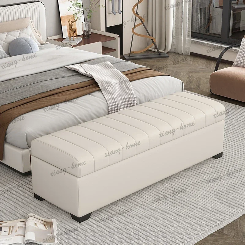 Factory Direct Luxury Storage Bench, Waterproof Shoe Stool, Large Ottoman Box, Heavy-Duty Armchair - Scratchproof, Multi-Use, Hi