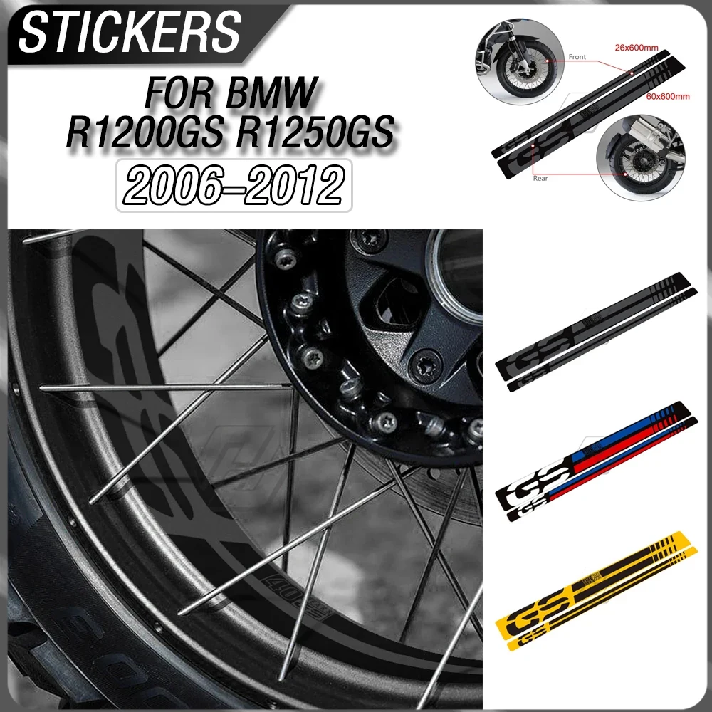 

For 2006 - 2012 BMW R1200GS R1250GS 40th Anniversary Motorcycle Modification Wheel Rim Reflective Sticker