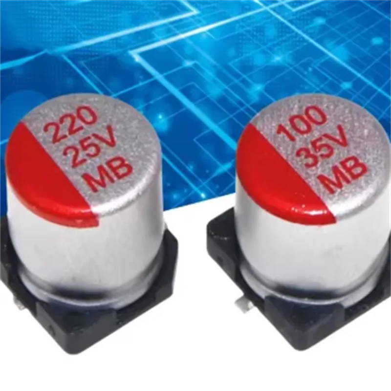 10PCS SMD solid-state capacitor 2.5V 4V 6.3V 10V 16V 20V 25V 35V 50V 63V 80V 150UF 180UF 220UF 270UF 330UF 390UF 470UF 560UF
