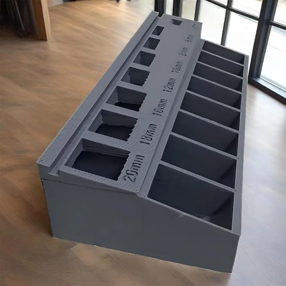

New With 7 Measuring Slots M3 Bolt Sorter Portable Practical Screw Toolbox Organizer Organizer Store Small Hardware