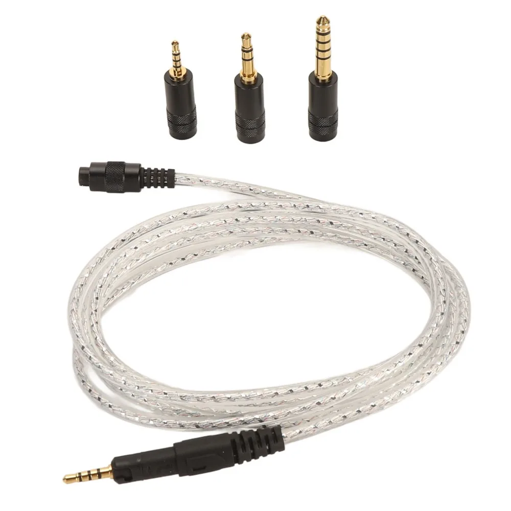 

2.5mm to 2.5/3.5/4.4mm Plugs 3 in 1 Headphone Cable Flexible Detachable Earphone Cable for ATH M70X ATH M60X ATH M50X ATH M40X