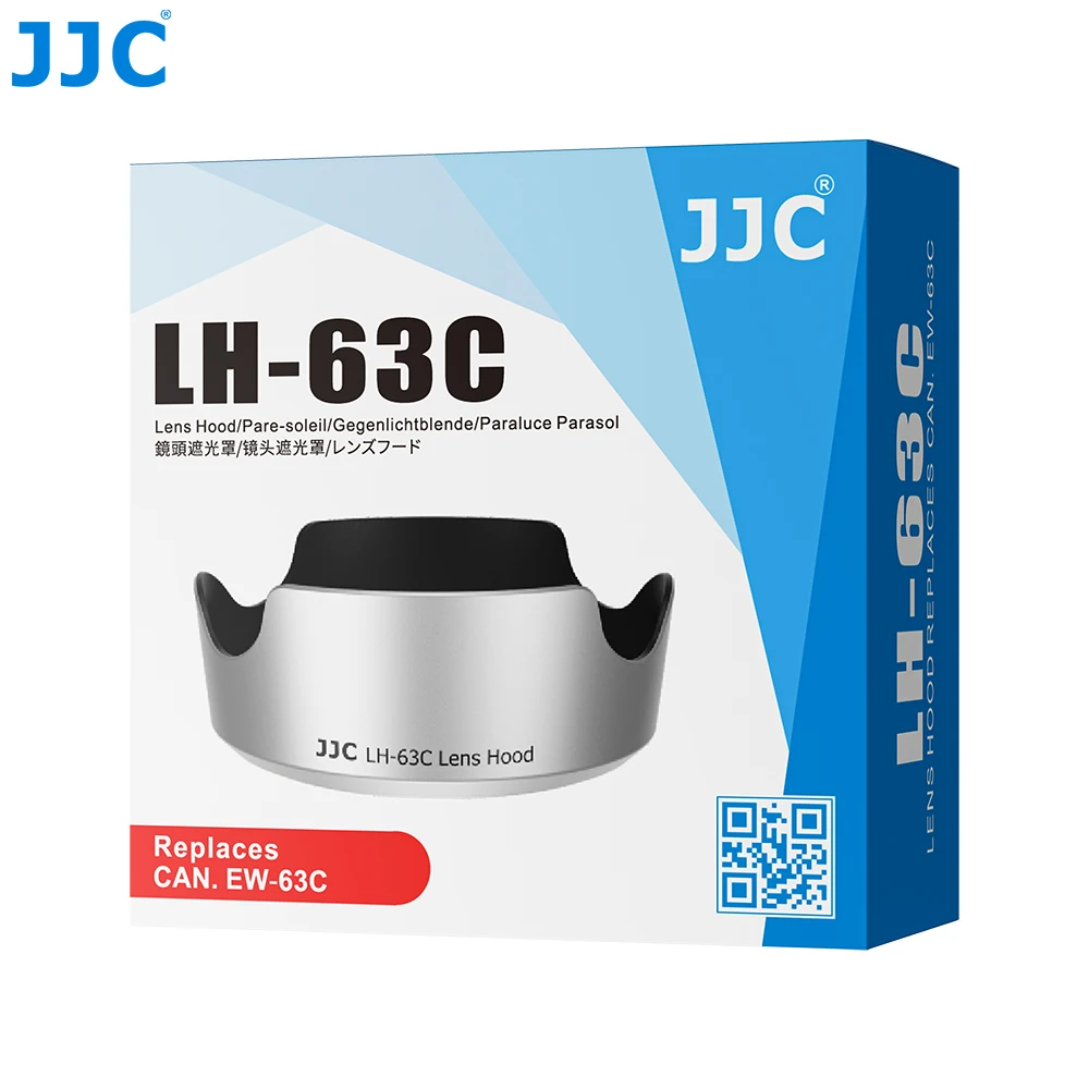 JJC غطاء عدسة فضي لكانون RF-S 14-30 مللي متر F4-6.3 IS STM PZ عدسة EF-S 18-55 مللي متر f/3.5-5.6 IS STM عدسة الظل استبدال Canon EW-63C