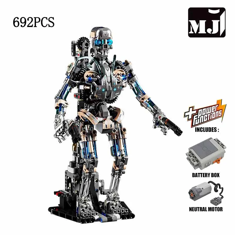 

MJ BLOCK Robot Building Blocks Mechanical Model Educational DIY Desktop Decoration Toy Holiday Gift for Kids Adults,692 Pieces
