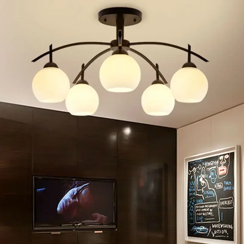

Modern Minimalist 3/5/8 Heads Personality Art Ceiling Lighting Guest Room Bedroom Dining Room Glass Ceiling Light