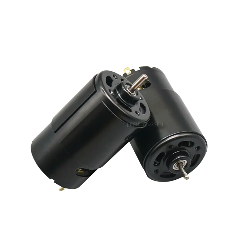 

Black 550 DC Motor High Torque Strong Cooling Fan Motor Boat Model Motor D shaft DIY Remote Control Car 7.4V 10400RPM