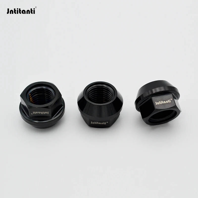 

Jntitanti Gr5 titanium wheel rim lug nut screw open end M12x1.5x17mm High quality for Toyota Mazda Ford Buick Hyundai Kia etc
