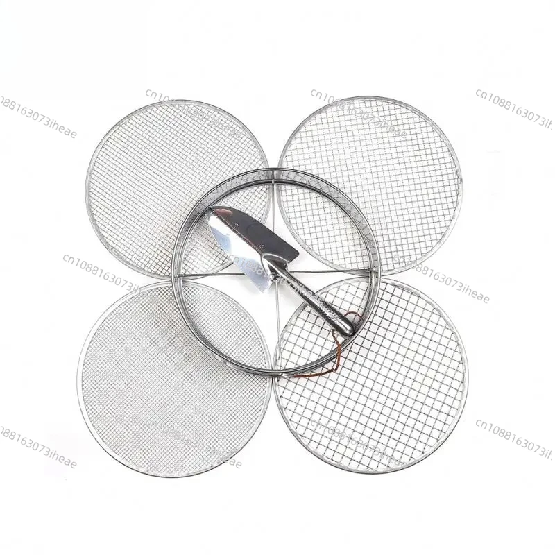 Yellow Garden Sieve Portable Sieve Compost Soil Plastic Sand Mesh Household Gardening Tools
