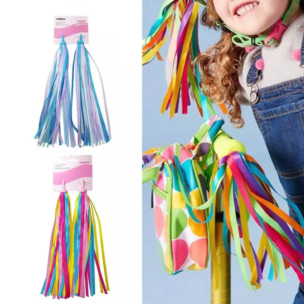 

Cycling Rainbow 30CM Tassel Child Bike Scooter Ribbon Bicycle Ribbon Bike Streamer Bicycle Handlebar