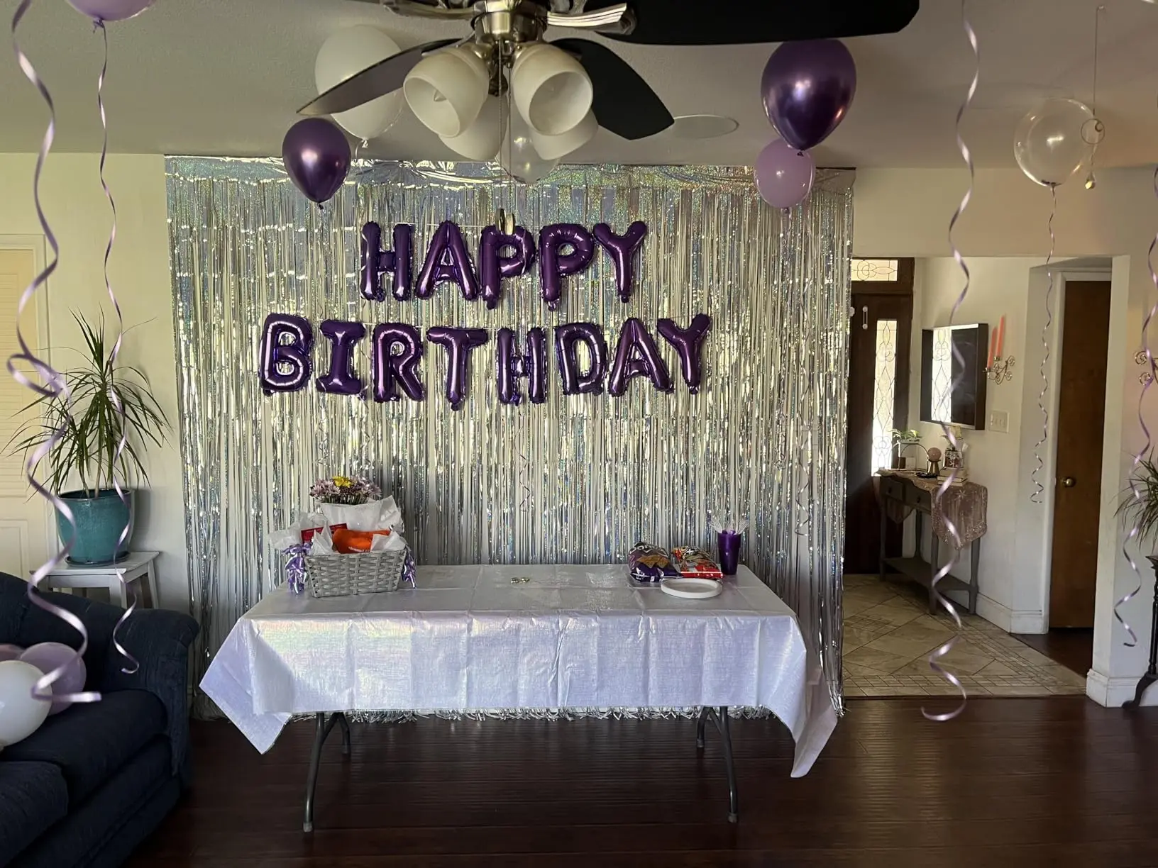 Iridescent Tablecloth 137x274CM Birthday Party Table Cloths Plastic Disposable Iridescence Disco Party Decorations for Buffet