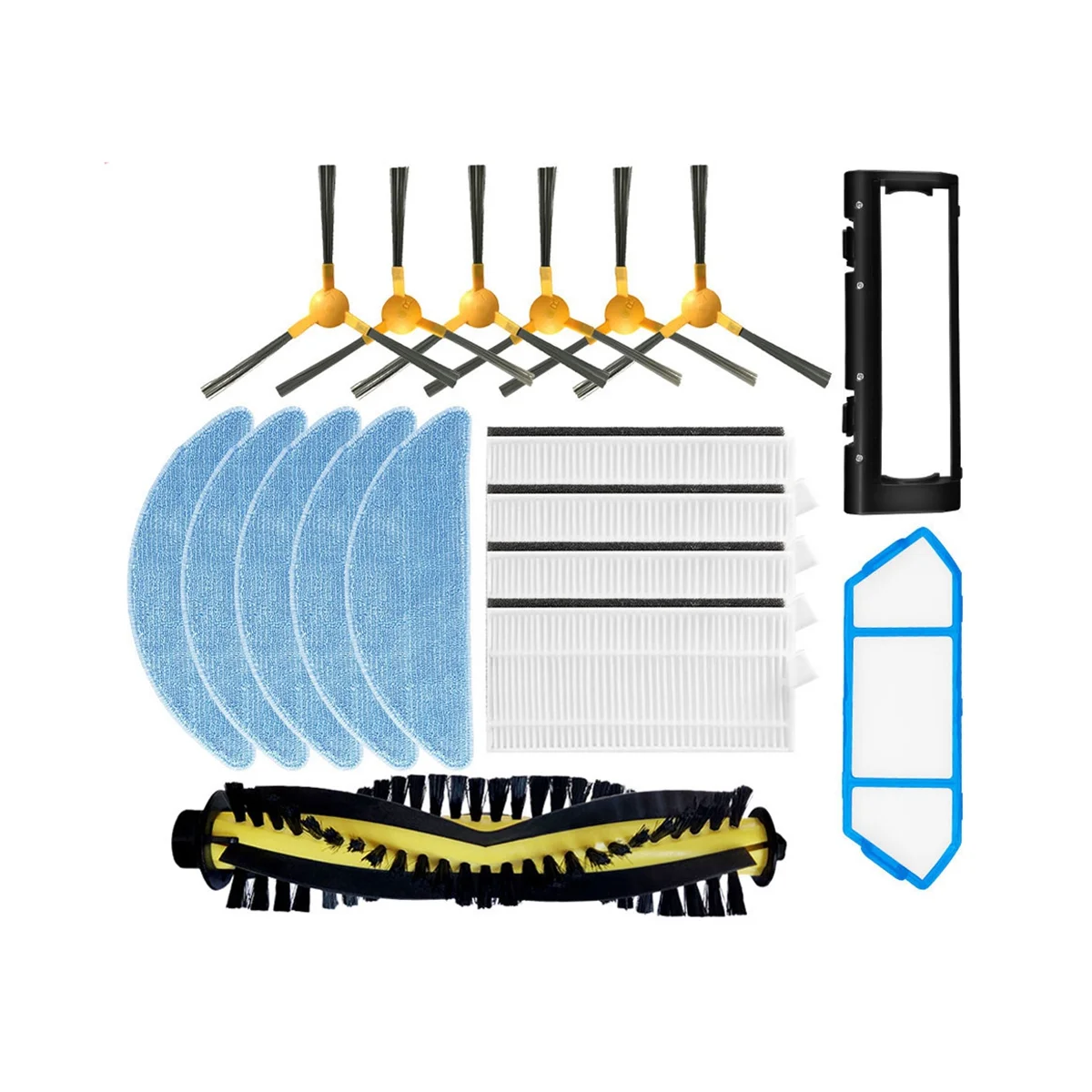 

Hepa Filter Mop Brush for Neatsvor X500 X520 X600 Pro Tesvor X500 T8 S6 Ikhos Create NetBot S15 Vacuum Cleaner Parts