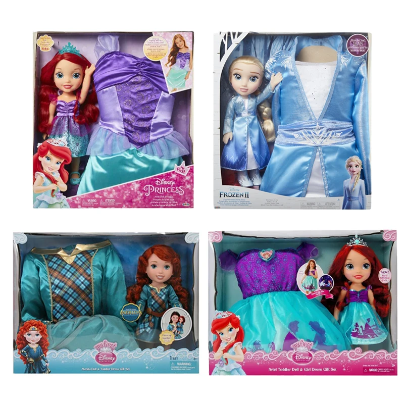 

My First Disney Princess Rapunzel Doll and Toddler Dress Set Merida Belle Snow White Doll Dress Gift Set Birthday Gift for Girls