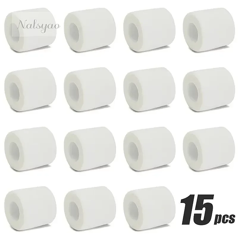 Sports Self Adhesive Elastic Bandage Wrap Tape Elastoplast for Knee Ankle Finger Support 5cm White 1/6/10/15pcs