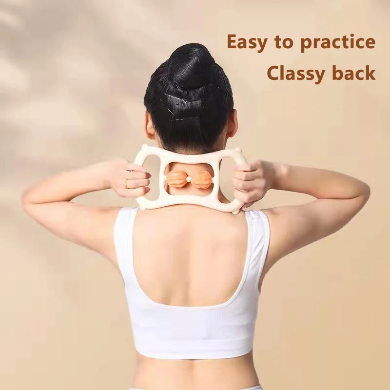 Soft yoga Ring Magic Cycle Pilates Roller Back Tensioner Shoulder Neck Yoga Fitness Skinny Calf Fitness Artifact Fascia Massage