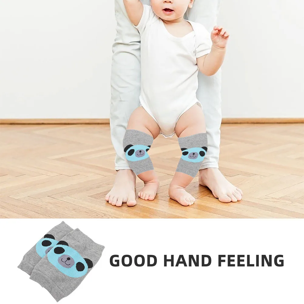 2Pairs Baby Crawling Knee Pads Toddler Anti Slip Comfortable Soft Cotton Baby Crawling Protective Pads Skin Friendly