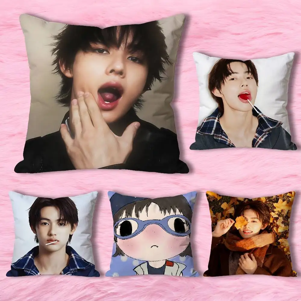 

S-Seongs H-Hyeons-S Singer Pillow Cases for Bedroom Living Room Sofa Home Decor Polyester Cushion Cover with Zipper