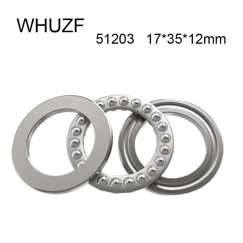 

WHUZF Free Shipping 2/5/10PCS 51203 Planar Thrust Bearing 17*35*12 mm ABEC-3 Axial 51203 Ball Bearings 8203