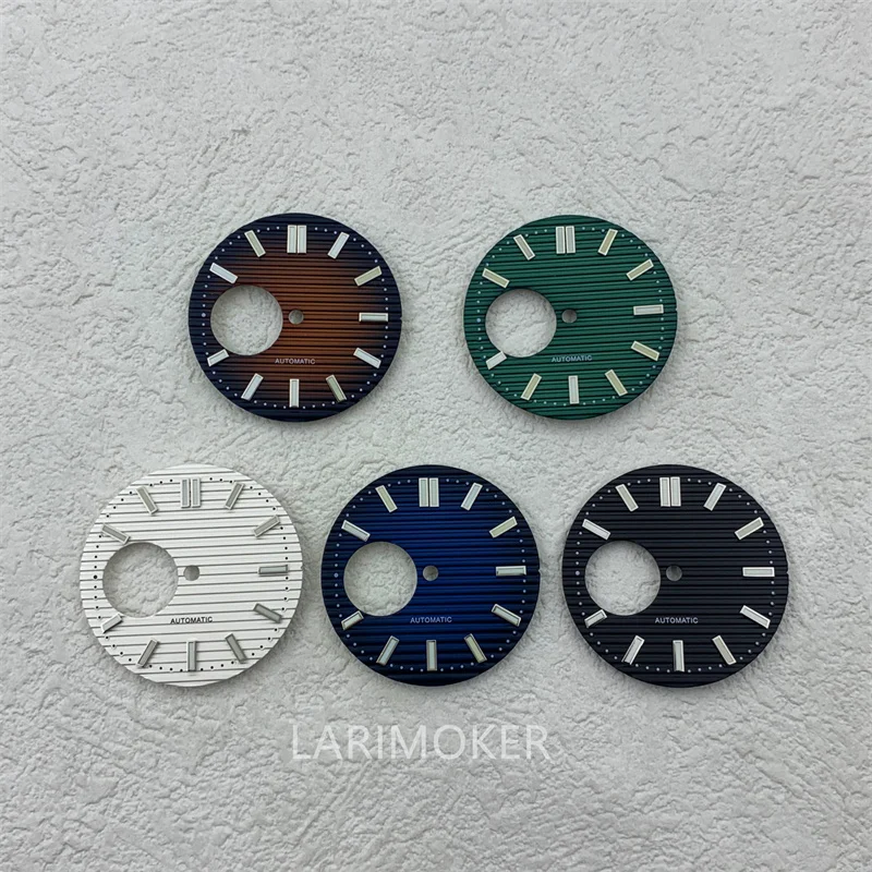 29.7mm watch dial C3 super luminous fit NH38 movement watch replacement parts