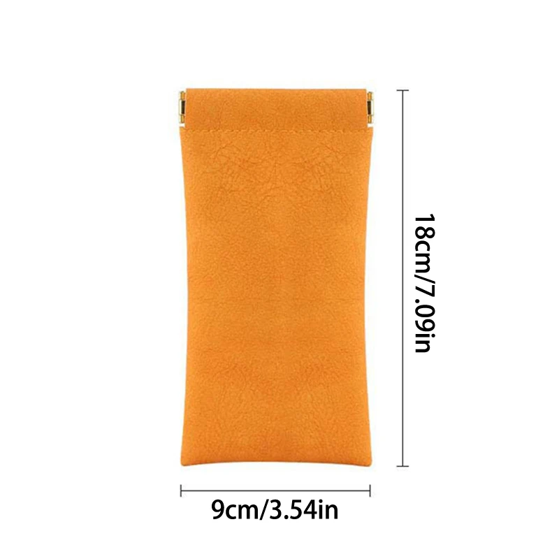 PU Leather Glasses Storage Bag Automatic Closed Sunglasses Case Waterproof Pouch Glasses Protective Cover Eyewear Storage Bag