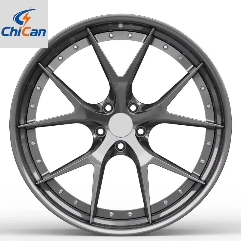 

[2026]Chican Custom Forged Bright Silver Double Wheels 18-24 Inch for BMW F10 F18 E60