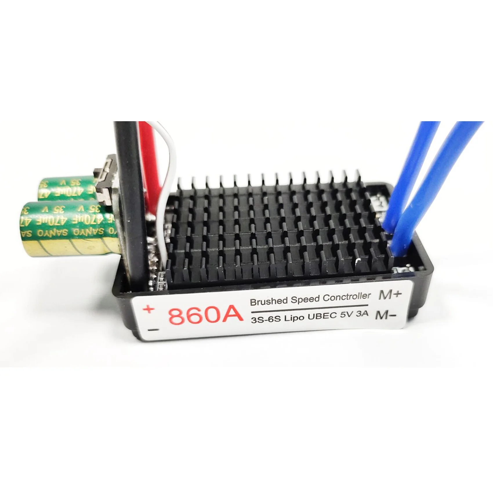 Impermeável Bidirectional RC ESC Brush para RC Car and Boat, High Power, 12V-24V, 640A